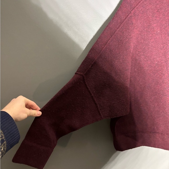 J.Crew Collection Maroon Oversized Open Sweater Blazer Size XS/S - Picture 4 of 7